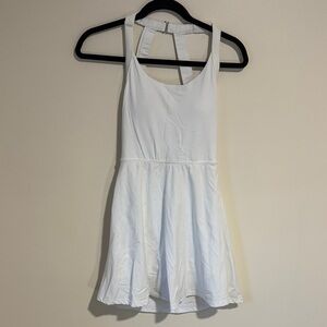 White Racerback Skater Dress